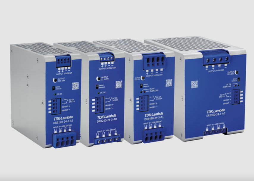 TDK PRESENTS 480W AND 960W THREE-PHASE AC-DC DIN RAIL POWER SUPPLIES